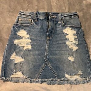 Hollister jean skirt